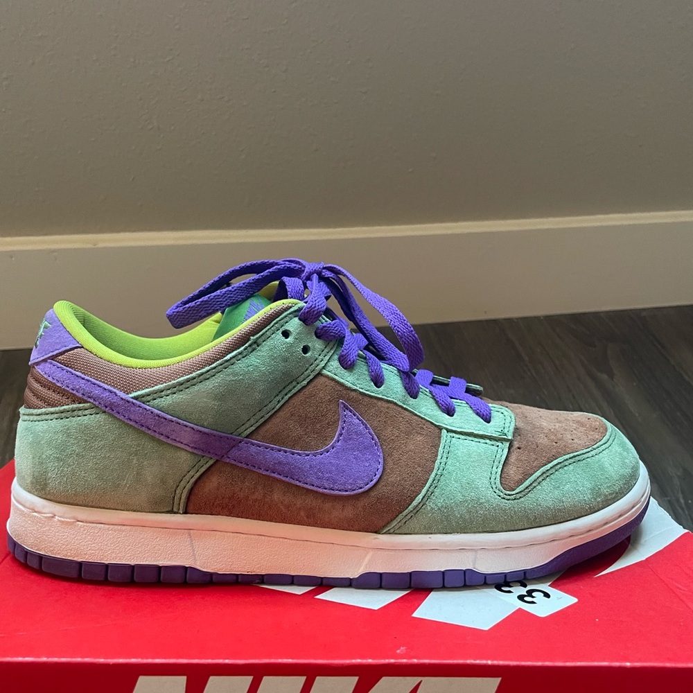Nike Mint Green and Violet Sneakers